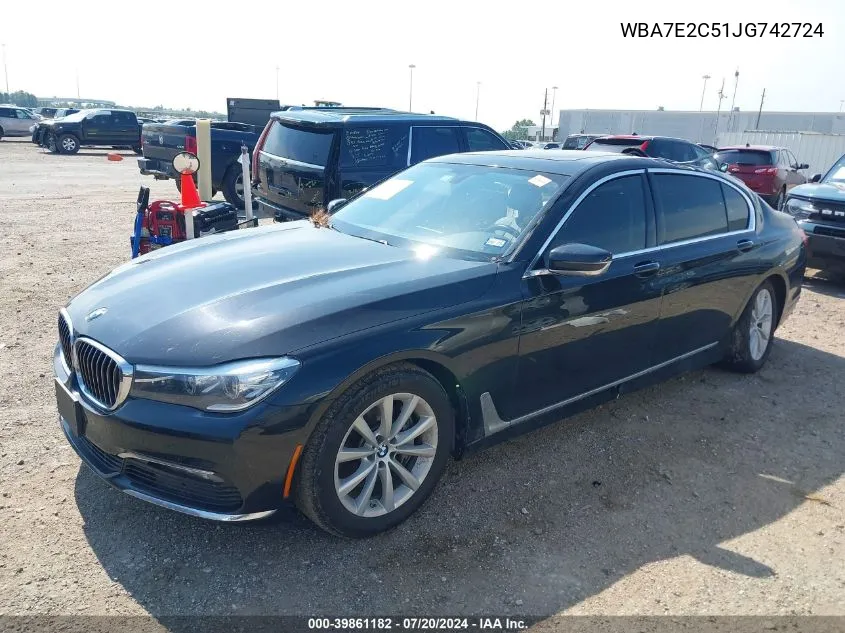 WBA7E2C51JG742724 2018 BMW 740I