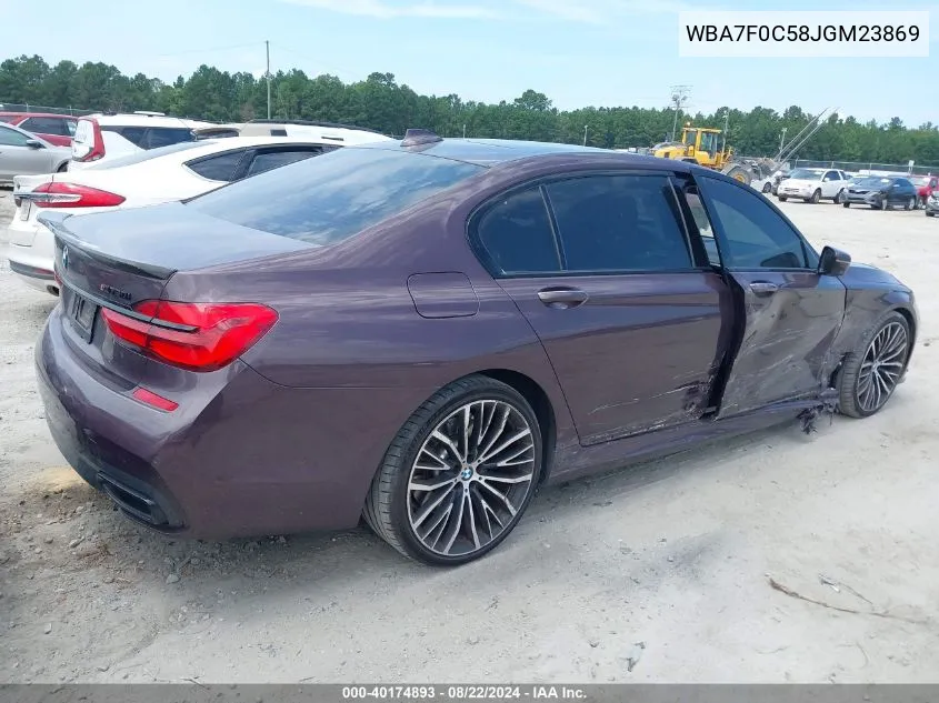 WBA7F0C58JGM23869 2018 BMW 750I