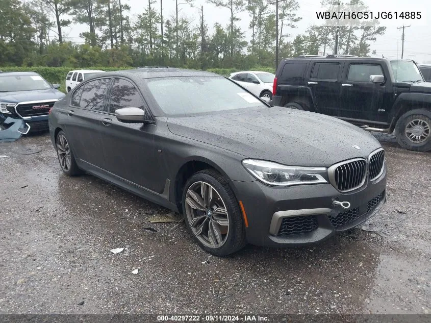 2018 BMW M760I Xi VIN: WBA7H6C51JG614885 Lot: 40297222