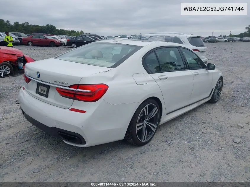 WBA7E2C52JG741744 2018 BMW 740I