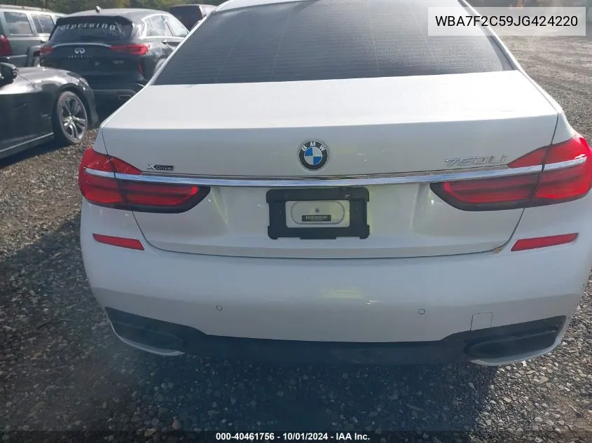 2018 BMW 750 Xi VIN: WBA7F2C59JG424220 Lot: 40461756