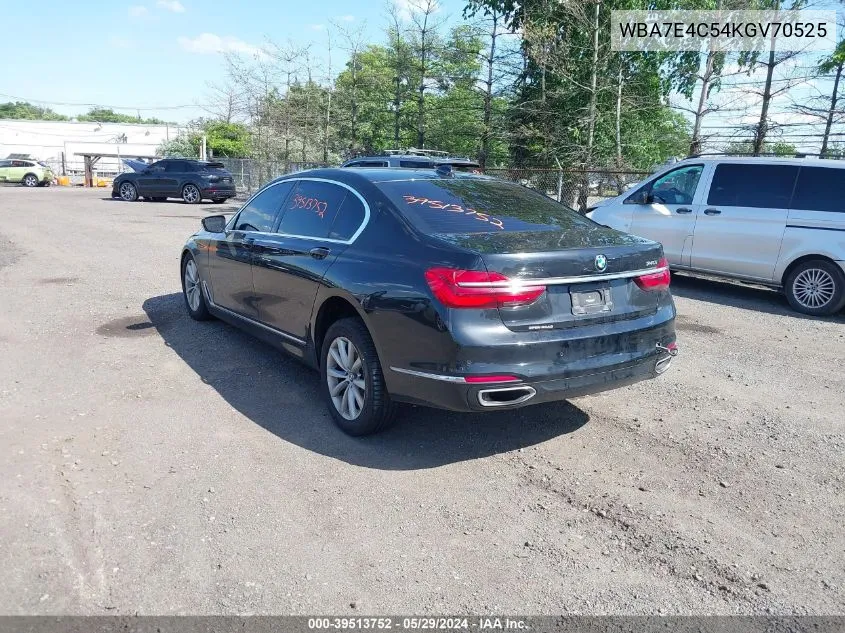 WBA7E4C54KGV70525 2019 BMW 740I xDrive