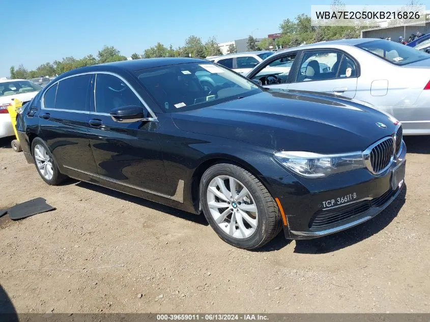 WBA7E2C50KB216826 2019 BMW 740I