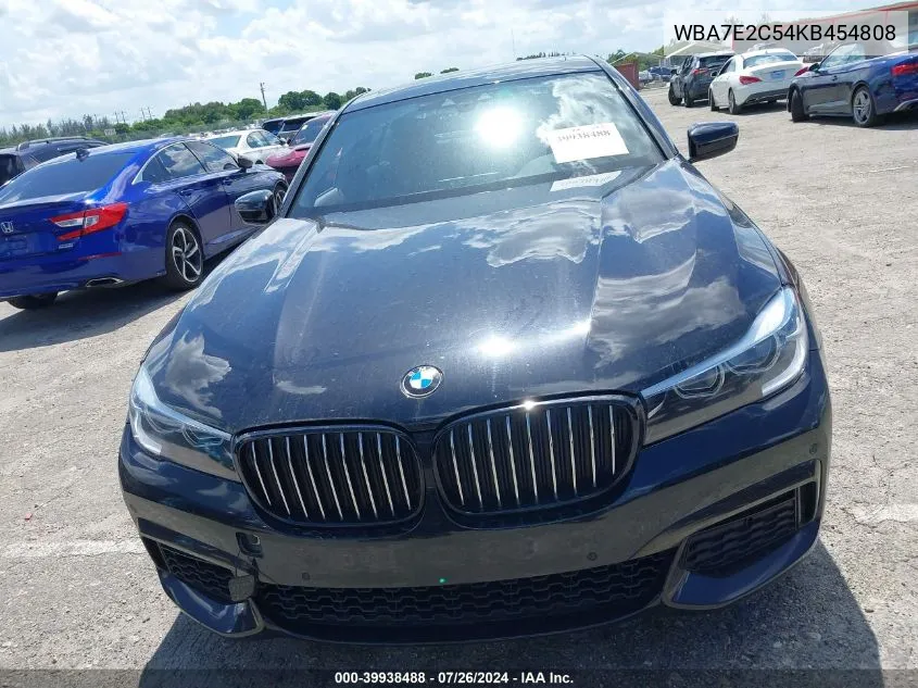 WBA7E2C54KB454808 2019 BMW 740I