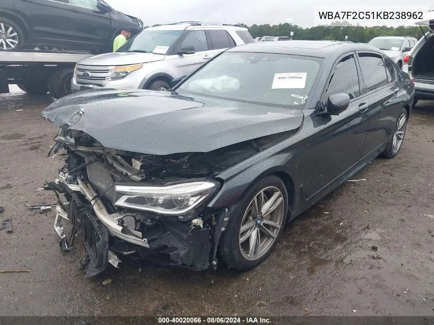 WBA7F2C51KB238962 2019 BMW 750I xDrive