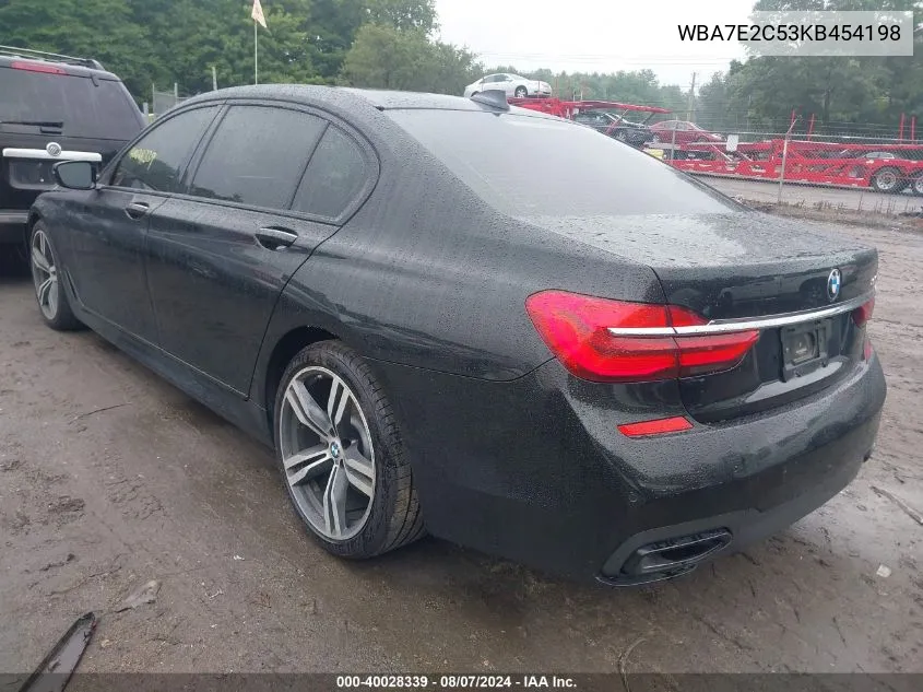 WBA7E2C53KB454198 2019 BMW 740I