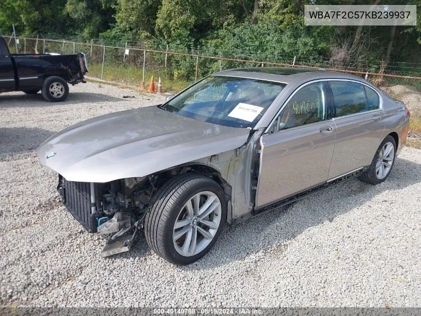 WBA7F2C57KB239937 2019 BMW 750I xDrive