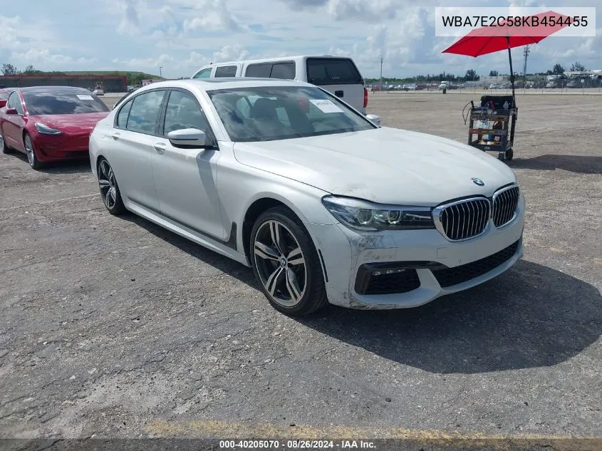 WBA7E2C58KB454455 2019 BMW 740I