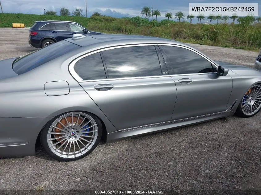 2019 BMW Alpina B7 VIN: WBA7F2C15KB242459 Lot: 40527013