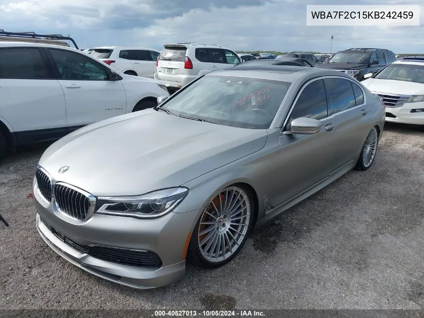 2019 BMW Alpina B7 VIN: WBA7F2C15KB242459 Lot: 40527013