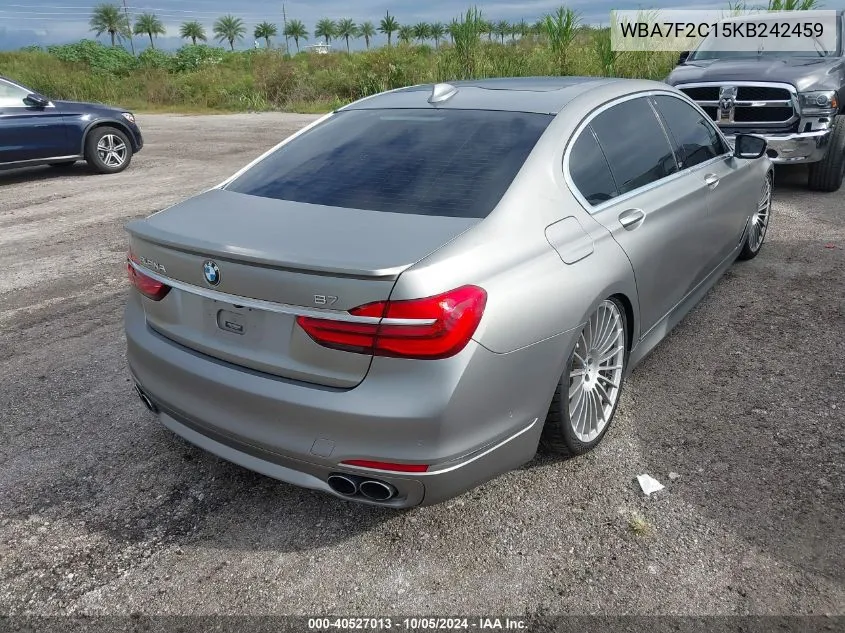 2019 BMW Alpina B7 VIN: WBA7F2C15KB242459 Lot: 40527013