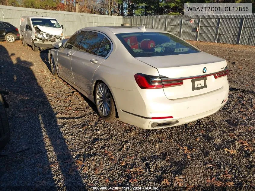 2020 BMW 740I VIN: WBA7T2C01LGL17856 Lot: 40854238