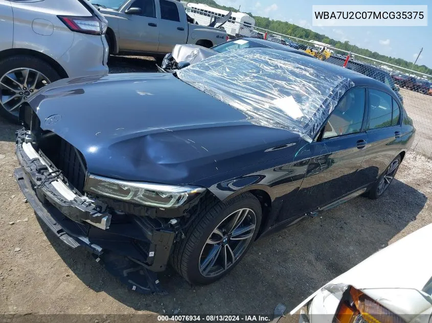 WBA7U2C07MCG35375 2021 BMW 750I xDrive