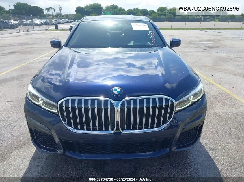 WBA7U2C06NCK92895 2022 BMW 750 I xDrive