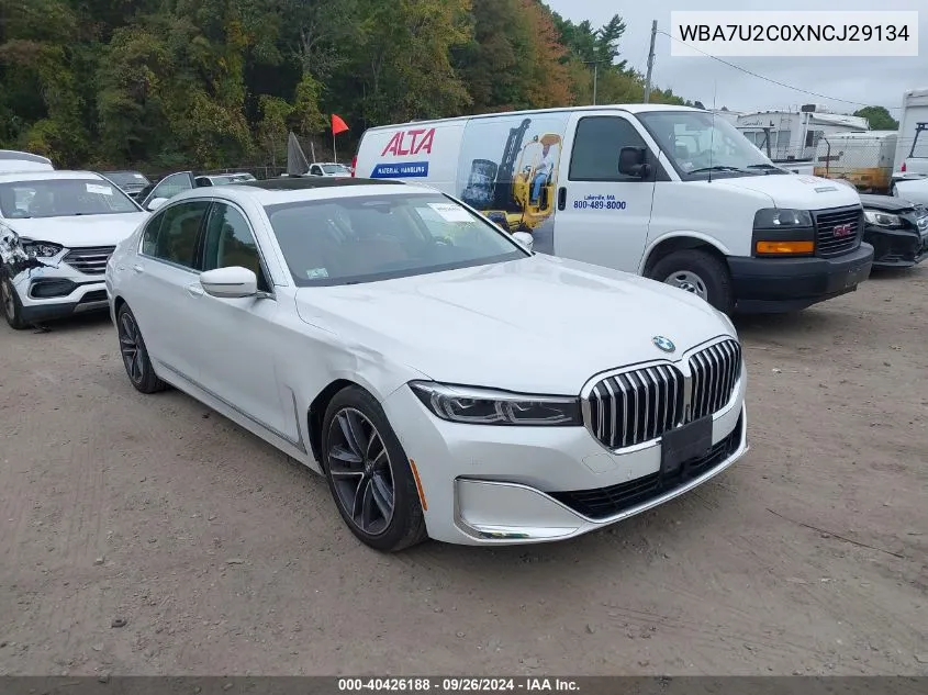 2022 BMW 750 I xDrive VIN: WBA7U2C0XNCJ29134 Lot: 40426188