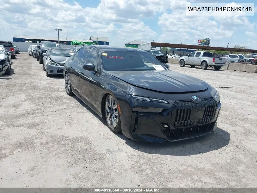 2023 BMW 740 I VIN: WBA23EH04PCN49448 Lot: 40110560