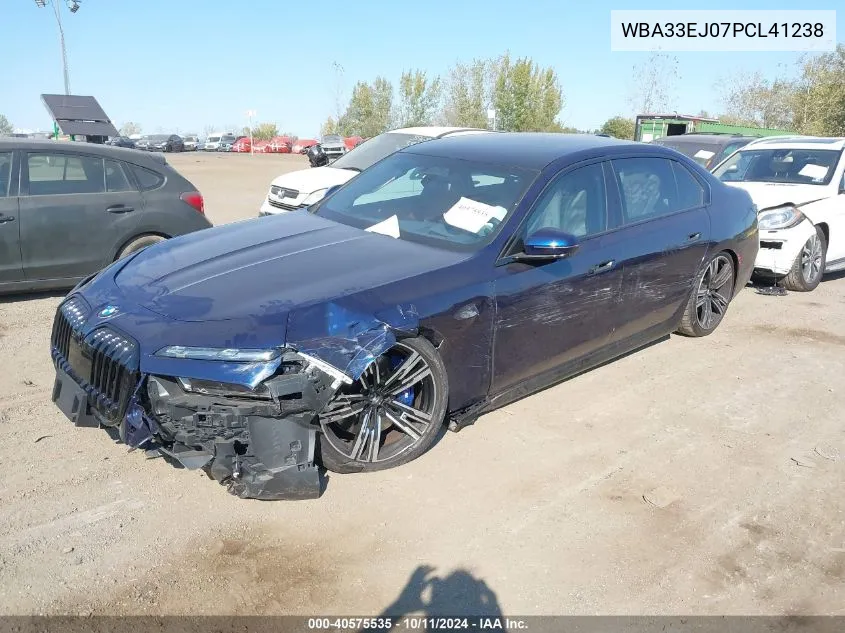 2023 BMW 760 I xDrive VIN: WBA33EJ07PCL41238 Lot: 40575535