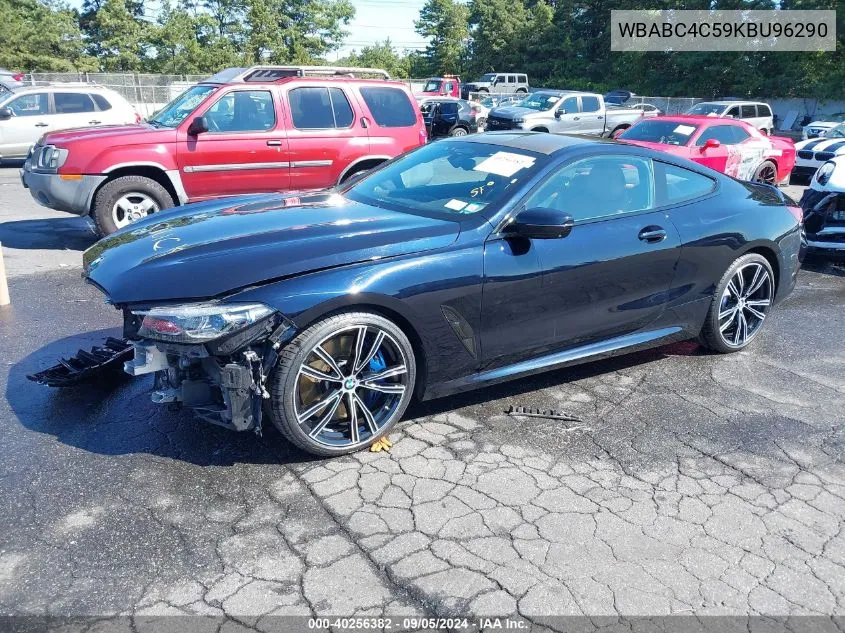 2019 BMW M850I xDrive VIN: WBABC4C59KBU96290 Lot: 40256382