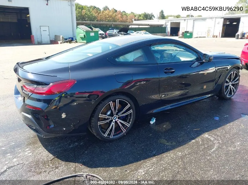 2019 BMW M850I xDrive VIN: WBABC4C59KBU96290 Lot: 40256382