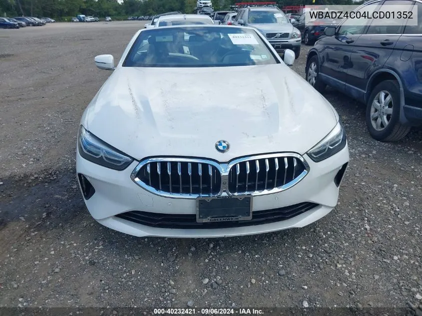 2020 BMW 840I xDrive VIN: WBADZ4C04LCD01352 Lot: 40232421