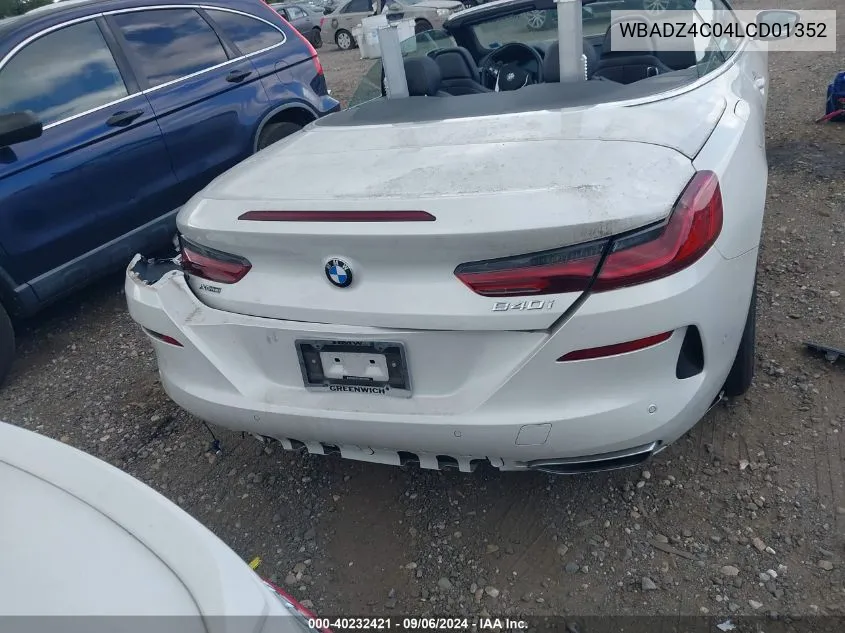 2020 BMW 840I xDrive VIN: WBADZ4C04LCD01352 Lot: 40232421