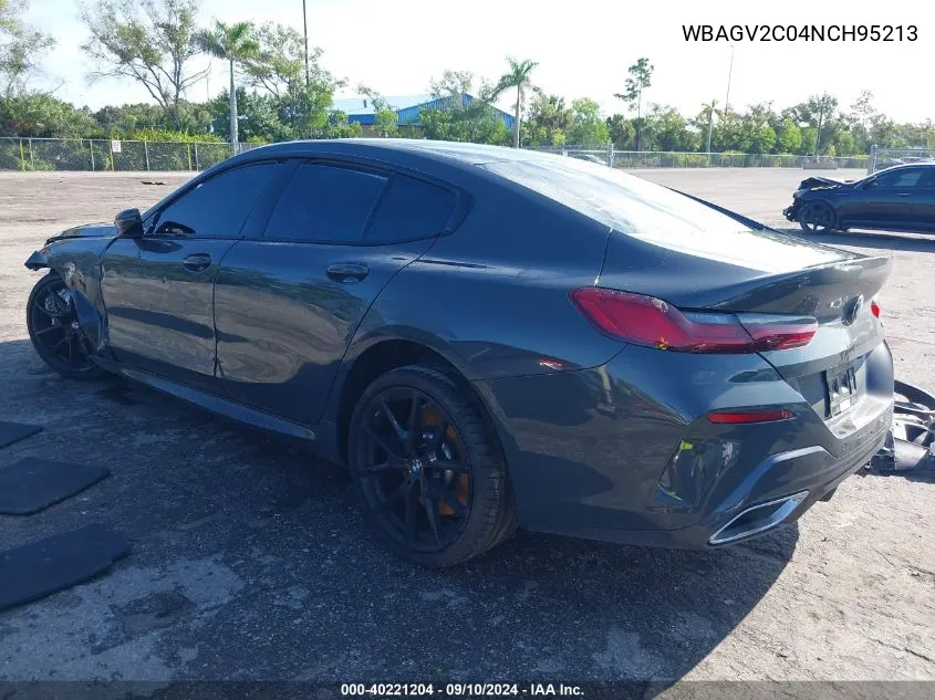 2022 BMW 840I VIN: WBAGV2C04NCH95213 Lot: 40221204