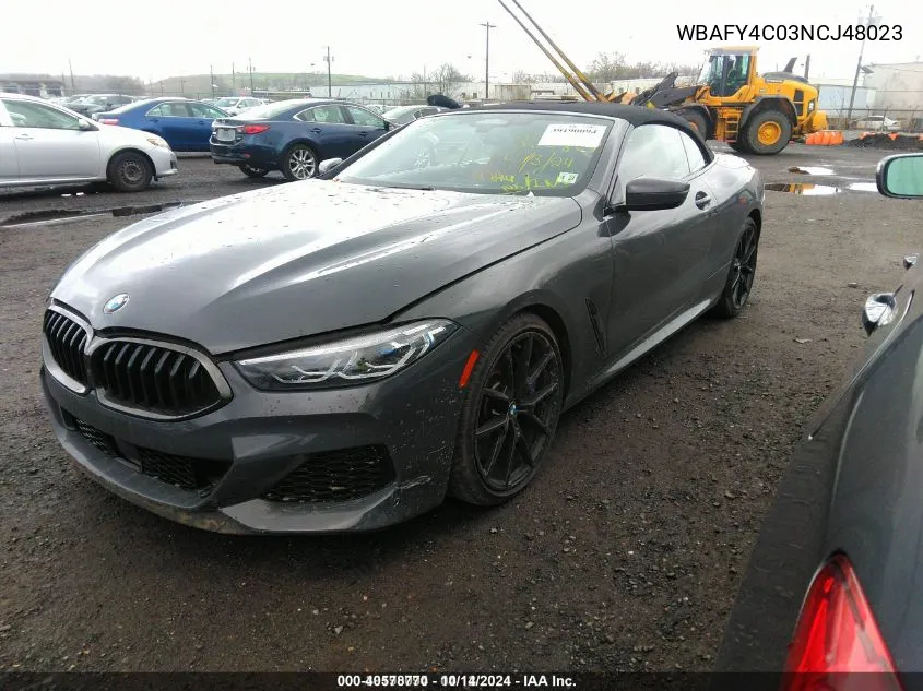 WBAFY4C03NCJ48023 2022 BMW M850I xDrive