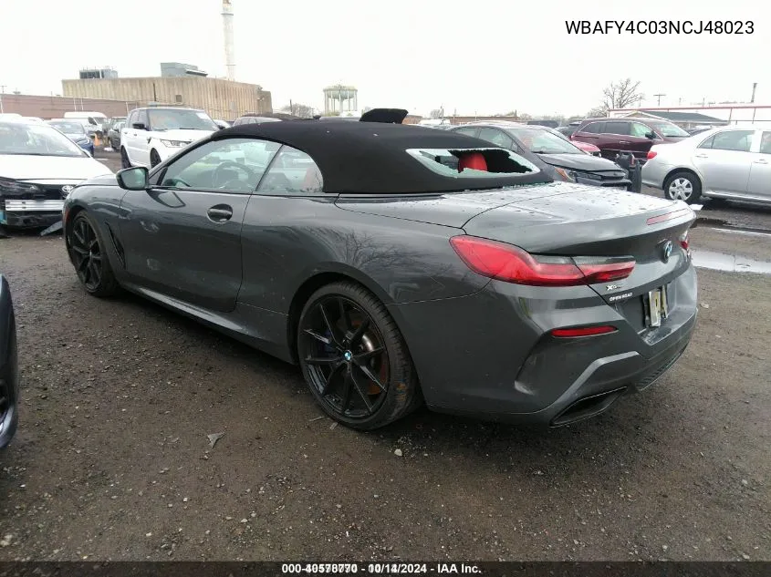 WBAFY4C03NCJ48023 2022 BMW M850I xDrive