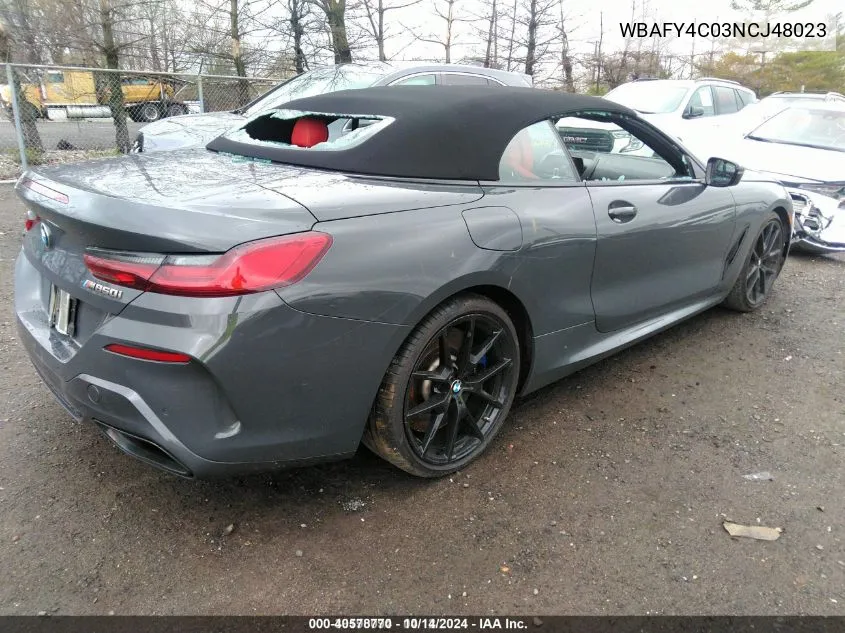 WBAFY4C03NCJ48023 2022 BMW M850I xDrive