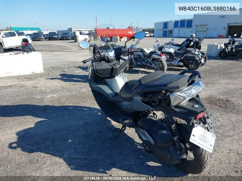 2020 BMW C 400 Gt VIN: WB40C1608LS880166 Lot: 12114630