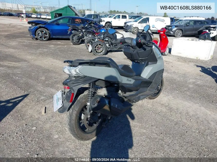 2020 BMW C 400 Gt VIN: WB40C1608LS880166 Lot: 12114630