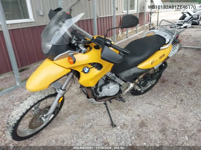 2001 BMW F650 Gs VIN: WB10182A81ZE46170 Lot: 40878291