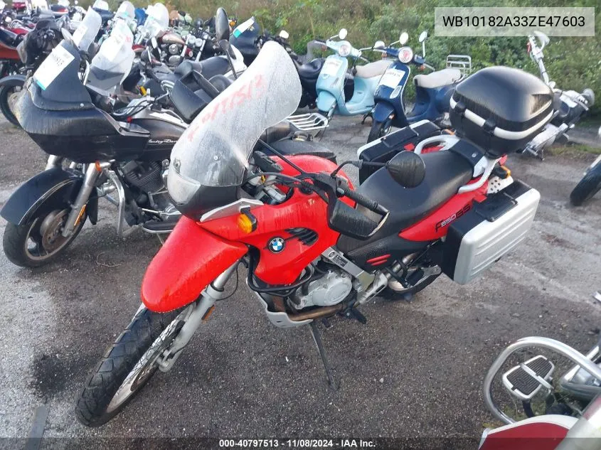 2003 BMW F650 Gs VIN: WB10182A33ZE47603 Lot: 40797513