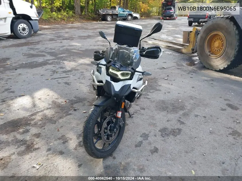 2022 BMW F 750 Gs VIN: WB10B1800N6E95065 Lot: 40562540