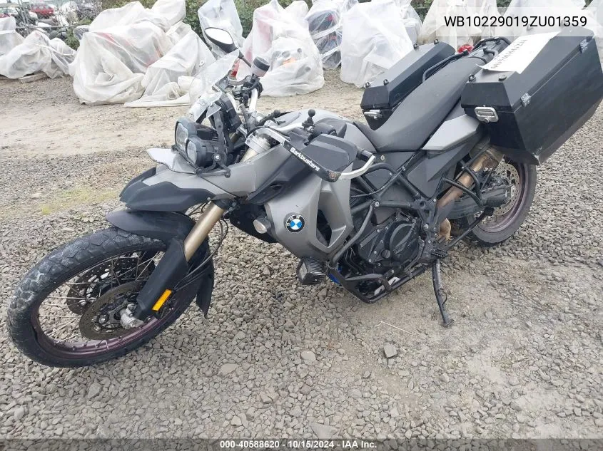 2009 BMW F800 Gs VIN: WB10229019ZU01359 Lot: 40588620