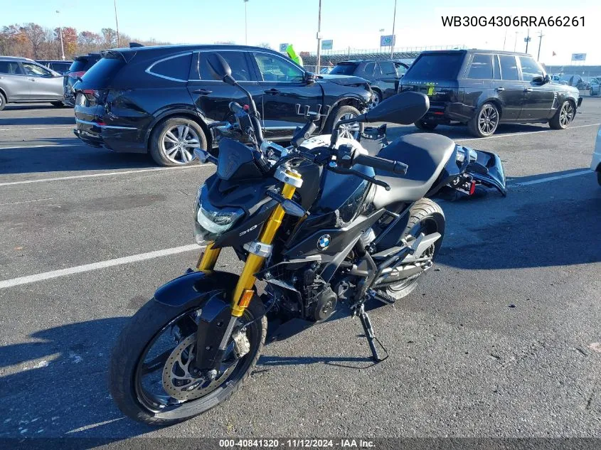 2024 BMW G310 R VIN: WB30G4306RRA66261 Lot: 40841320