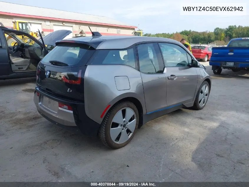 2014 BMW I3 Base W/Range Extender VIN: WBY1Z4C50EVX62942 Lot: 40378844