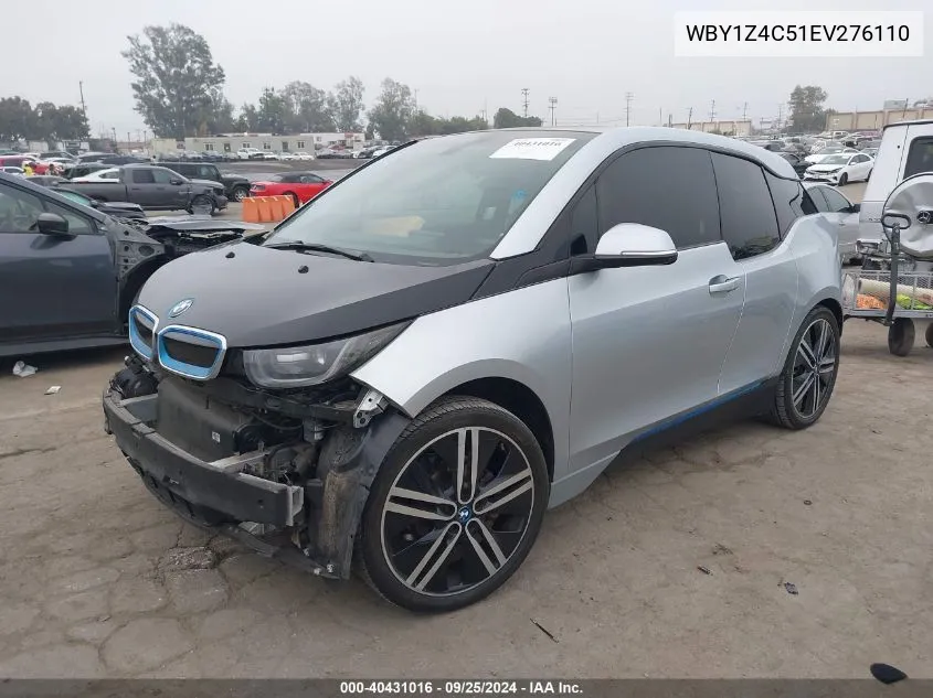 2014 BMW I3 Base W/Range Extender VIN: WBY1Z4C51EV276110 Lot: 40431016