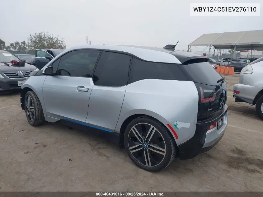 2014 BMW I3 Base W/Range Extender VIN: WBY1Z4C51EV276110 Lot: 40431016