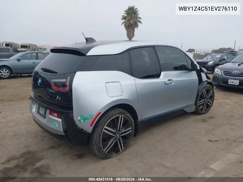 2014 BMW I3 Base W/Range Extender VIN: WBY1Z4C51EV276110 Lot: 40431016