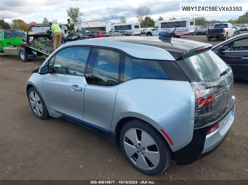 2014 BMW I3 Base W/Range Extender VIN: WBY1Z4C58EVX63353 Lot: 40610677