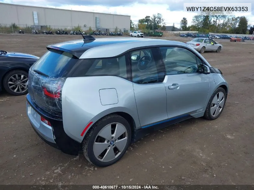 2014 BMW I3 Base W/Range Extender VIN: WBY1Z4C58EVX63353 Lot: 40610677