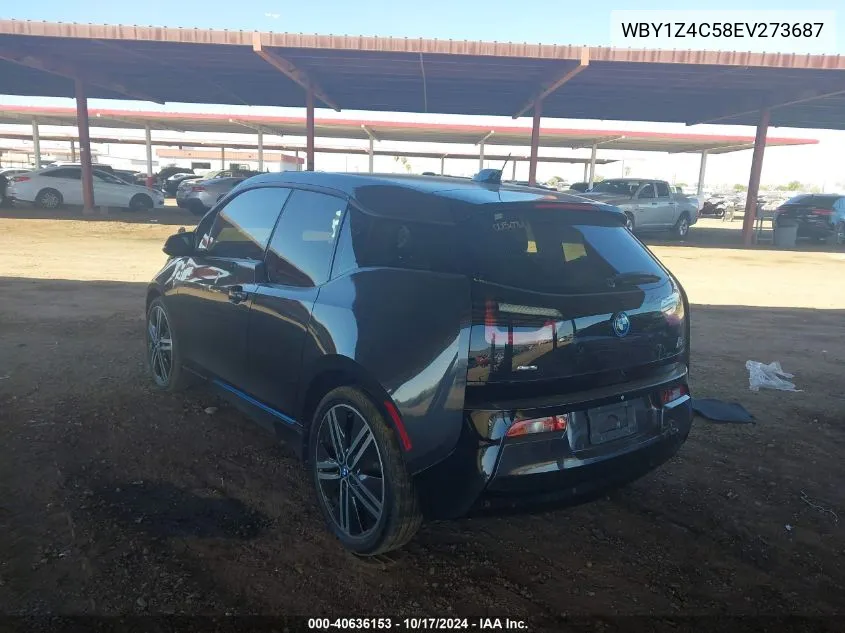 2014 BMW I3 Base W/Range Extender VIN: WBY1Z4C58EV273687 Lot: 40636153