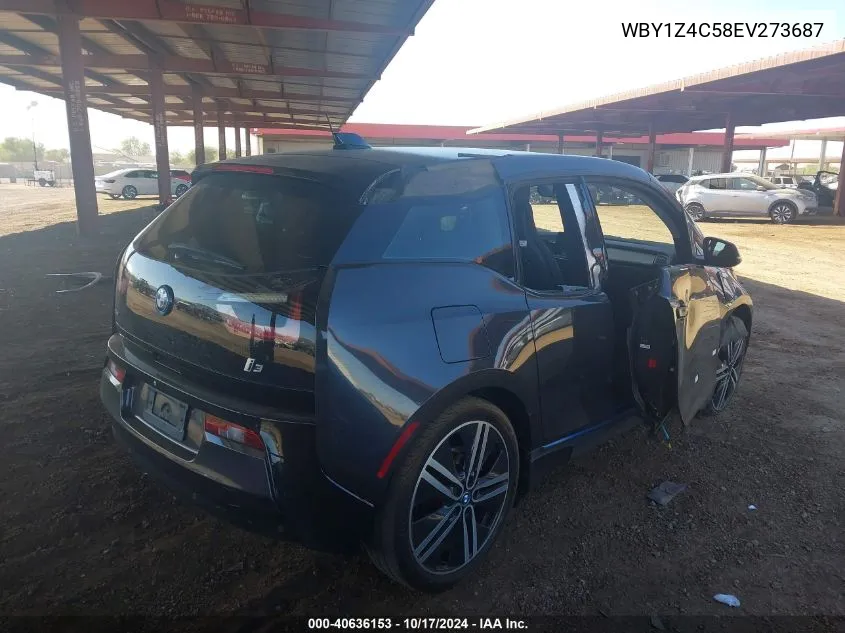 2014 BMW I3 Base W/Range Extender VIN: WBY1Z4C58EV273687 Lot: 40636153