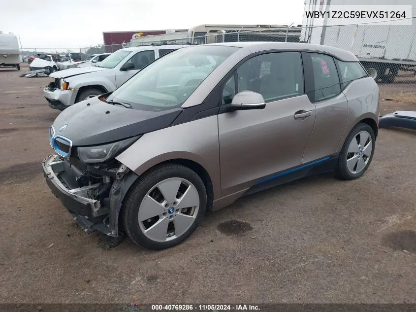 2014 BMW I3 VIN: WBY1Z2C59EVX51264 Lot: 40769286