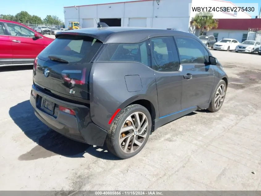 2014 BMW I3 Base W/Range Extender VIN: WBY1Z4C53EV275430 Lot: 40885856