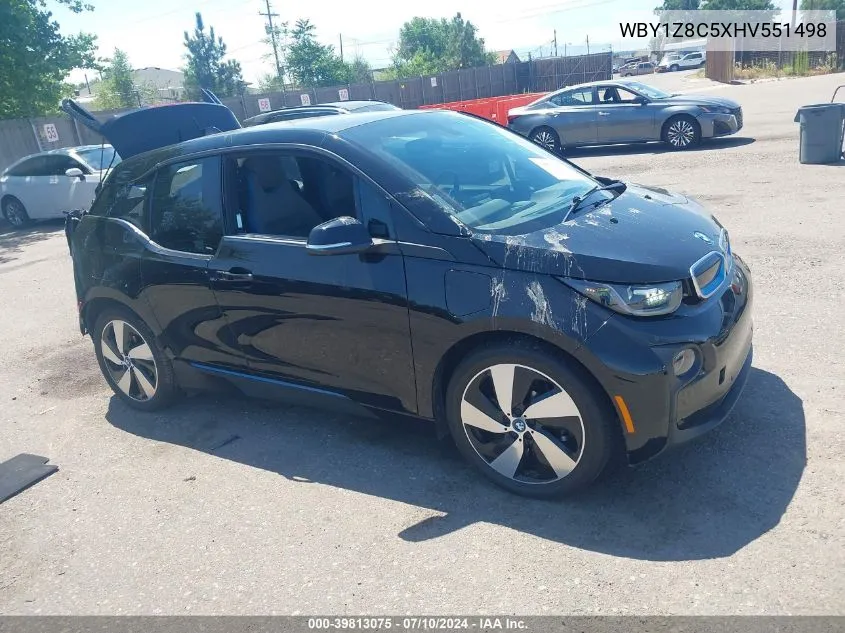 2017 BMW I3 94 Ah W/Range Extender VIN: WBY1Z8C5XHV551498 Lot: 73025394