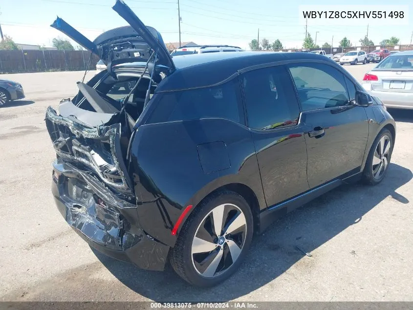 WBY1Z8C5XHV551498 2017 BMW I3 94 Ah W/Range Extender