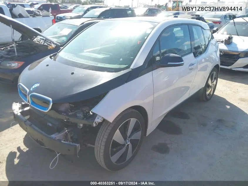 2017 BMW I3 94 Ah W/Range Extender VIN: WBY1Z8C37HV894414 Lot: 40353251