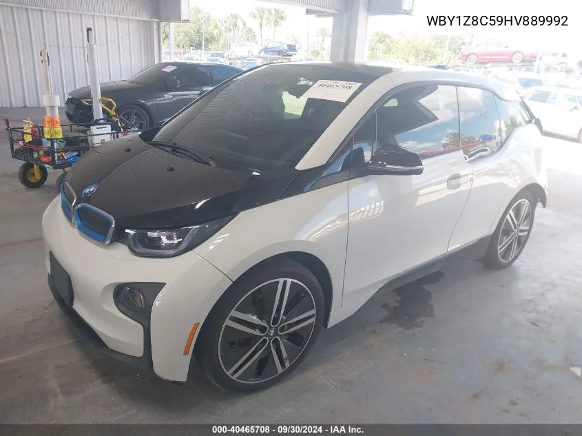 2017 BMW I3 Rex VIN: WBY1Z8C59HV889992 Lot: 40465708